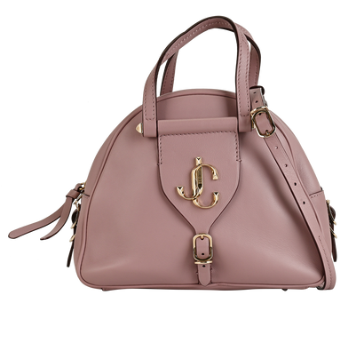 Varenne Bowling Bag, £350, Handbags, Purple, Leather, Front view
